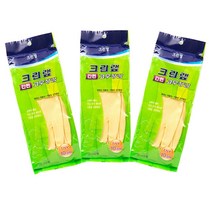 크린랩 간편고무장갑 10켤레 free size, 아이보리, 3개