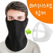 코리아팡팡샵 영웅 타이거 방한마스크 A타입 쾌적시스템 가드포함셋 오토바이 바이크 등산 배달 낚시마스크 자전거마스크