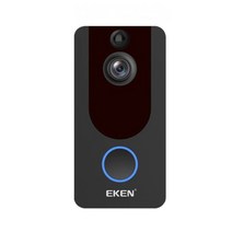 EKEN V7 스마트 영상인터폰 와이파이 비디오폰 영상초인종 무선 보안카메라 양방향 오디오 방수 방진 나이트비전, V7(단품)