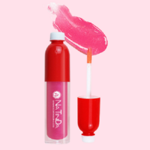 20대 30대 여자 쿨톤 학생 여름 봄 립글로스 촉촉한 광택 입술 핫 연 핑크 투명 립글로즈 소개팅 메이크업, 플라워 로즈