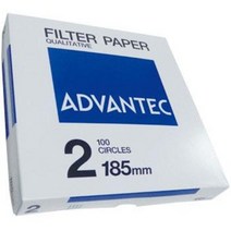 AD 어드밴텍 Advantec Filter Paper NO.2 (55mm-125mm) 5um 정성여과지 필터페이퍼, 70mm