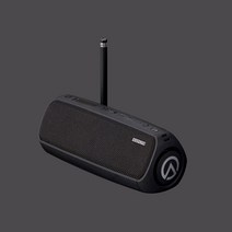 엠소닉 SAVER 캠핑 휴대용 블루투스 스피커 40W 일산화탄소 경보기, 블랙