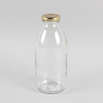 원형쥬스 딸기우유 밀크티 쥬스 유리병 더치커피병 500ml (라벨라인) - 24개, 블랙러그캡