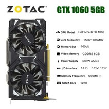그래픽카드 zotac raphic gtx 960 1050ti 1660 1060 3g, 조택 gtx 1060 5GB
