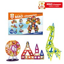 맥챔피언 강력 자석블럭 PRO 200pcs KC인증, 단품