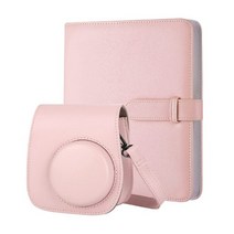필름 카메라 폴라로이드 사진기 플로라이드 인화 미니 Instax Mini 11 9 8 용 PU 가죽 카메라 케이스 (숄더, 03 Case and Album Kit