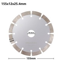 원형톱날 목공공구 인테리어공사 톱날세트 XCAN 다이아몬드 톱 블레이드 125/155/190/230mm 앵글 그라인더, 01 155x12x25.4mm