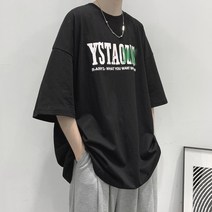 빈티지 체크 남성 오버핏 반팔티 송민호 최우식 패션 스타일 티셔츠