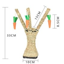 애완기둥집 당근 애완 동물 고양이 스크레이퍼 나무 집 등반 프레임 포스트 장식 인터랙티브 트리 타워 스크래치 보드 장난감 가구, [01] WHITE, WHITE