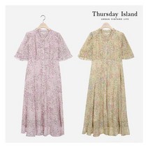 [국내정식매장] 써스데이아일랜드 티셔츠 [Thursday Island] 여성 A라인 롱 원피스(T214MOP231W)