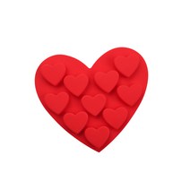 몰드비 하트 10구 실리콘 몰드, 단품