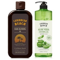 캐리비안비치 다크 블렌딩 오일+알로에수딩젤, 1개, 1250ml