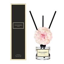 시즈넬 플라워 디퓨저 50ml 지니아 핑크, 클린코튼