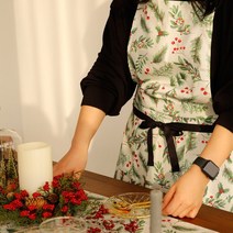 아망떼 레드팝 크리스마스 앞치마, 상세설명 참조, 레드