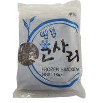 [얌얌마켓] 냉동 고사리 1kg (아이스박스 포함), 1개