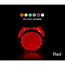 자동차 라이트습기제거제 자동차 라이트DIY 악마의 눈 LED 헤일로 링 키트 2.5 인치 프로젝터 자동차 헤드, 한개옵션1, 02 빨간