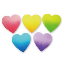 좋은친구들 하트 5개세트 글자판 펠트 완제품 게시판 교실 꾸미기 환경구성, 단품