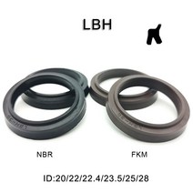 유압 실린더 작기 전동 hydraulic cylinder 더스트 씰 피스톤 로드 더스트 링 방진 와이퍼 씰 2028223022 430 423 531 56, 28x36x(4.5) 6mm, 갈색 fkm, 2개