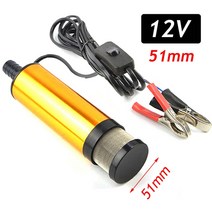 휴대용 미니 DC 전기 잠수정 펌프 12V 24V 펌핑 디젤 오일 물 알루미늄 합금 쉘 12L/min 연료 전송 펌프, 01 24v
