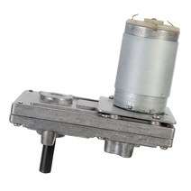 QDY 가역 저소음 웜 기어드 모터 DC 12-24V 감속 모터