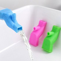 편리한 물구멍 2개 실리콘 양치 수도꼭지 연결탭 7.5x3.3센티, 기본