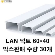 랜닥트 60-40 30개 박스판매 쫄대 몰드 덕트 1미터, LAN 닥트, LAN 덕트60-40 30개