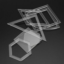 취미 퀼트 diy 도구 아크릴 눈금자 패치워크 템플릿 바느질 DIY 공예 원형 육각형 오각형 사각형 삼각형 54 개/세트