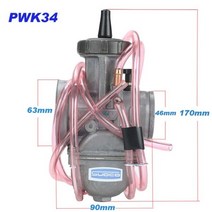 PWK 기화기 범용 2T 4T 엔진 더트 바이크 모토크로스 오토바이 스쿠터 ATV 쿼드 UTV 파워 33mm 34mm 35mm 36mm 38mm 40mm 42m, For keihi 34mm