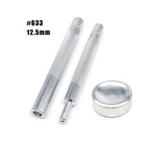 불박기 가죽 공예 불박 도장 기계 제작 인쇄 가방 의류 재킷 코트 수리 도구 25 세트 10mm 12.5mm 15mm #633 655 831 201 금속 프레스 패스너 스냅 버튼, tools for 633
