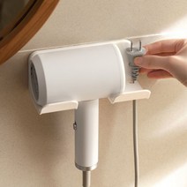 무타공 부착식 심플 드라이기 거치대 홀더 걸이, 상세페이지 참조