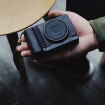 Ricoh GR3 GRIII GR 3 용 마호가니 우드 핸드 그립 플레이트 브래킷 알루미늄 베이스 포함, Ebony