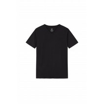 GAP Adults 갭 남성 스탠다드 브이넥 티셔츠_블랙 879356