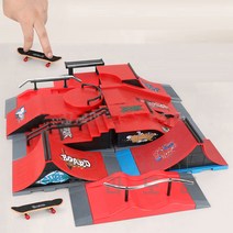 폴라도레 핑거보드 미니 스케이트보드 트랙 파크 미니어쳐 코스 +(LL), 1개, [YY-1464]03-C타입