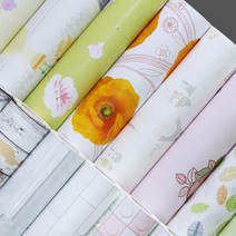 포인트 벽지 시트지, 4-08.꽃그림 핑크(HWP-21298)