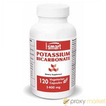 Supersmart 슈퍼스마트 중탄산 칼륨 포타슘 비카보네이트 Potassium Bicarbonate 5400mg 120정