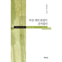 여섯 개의 관절이 간지럽다:송명숙 시집, 책만드는집, 송명숙 저