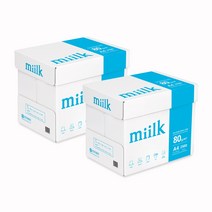 한국제지 밀크 복사용지 80g, A4, 5000매