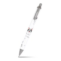 자바 밀키펫 샤프 0.5mm 학생 제도샤프 노크식 캐릭터, 그레이