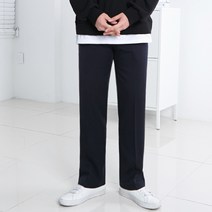 남자 세미와이드 롱 슬랙스 통일자 와이드슬랙스 빅사이즈슬랙스 S~2XL 스판 슬랙스 4892
