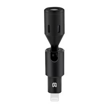 puluz 3.5mm8pinusb-ctype-c 잭 휴대 전화 조정 가능한 미니 마이크 iphone 13 12 pro max xiaomi huawei 스마트폰, 8핀