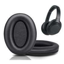 소니 WH-1000XM2 MDR-1000X 이어 패드 쿠션 커버 헤드폰 헤드셋 교체 스펀지 캡 귀마개 수리 솜, 전용 이어패드(1쌍:2개)