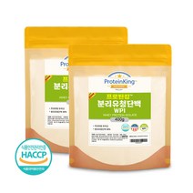 분리 유청 단백질 wpi 식약청 인증 HACCP 분말 실속대용량, 분리유청단백질 400g 2팩, 2개