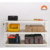 스피드랙 2T중량 작업대 1100 MDF합판, 화이트 1100x600x750_3단