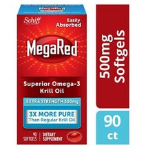Schiff 쉬프 메가레드 500mg 오메가-3 크릴오일 소프트젤 90개입 1개