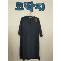 여02448 에잇세컨즈정품 셔츠롱원피스 춘하바람막이반코트 중고구제 코딱지구제