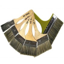 페인트 붓 수성 유성 붓 평붓 다용도 붓 칠작업 도구, 평붓 3인치