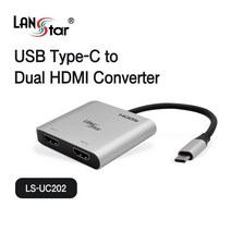 Type C 듀얼 HDMI2.0 MST 분배/확장 컨버터 LS-UC202