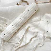 돗투돗X마롤로뜨 아기 바디필로우 100수 누빔 자수 죽부인 베개 롱쿠션 애착베개, 포근목화_속통+아기죽부인