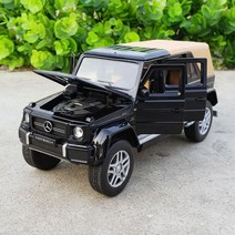 벤츠 지바겐 G650 1:32 다이캐스트 자동차모형 미니카 슈팅카, 블랙 하드커버
