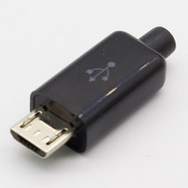 텐터 우레탄창 제약 천막사 10개 낱개구성 마이크로 USB 5 핀 용접 타입 남성 플러그 커넥터 충, 03 5 White 5 Black